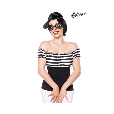 BELSIRA Jersey-Top black/white/stripe