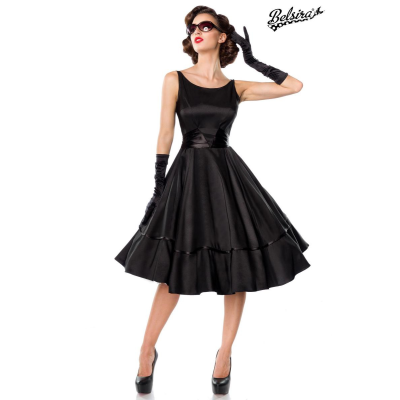 BELSIRA Belsira Premium Swing-Satinkleid black