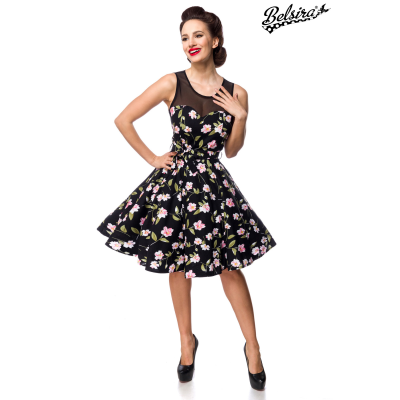 BELSIRA Kleid mit Dots black / pink