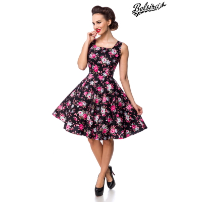 BELSIRA Kleid black red