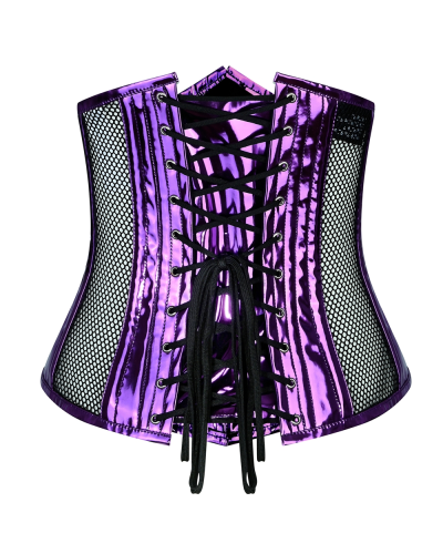Aderlass Underbust Corset Holo Purple