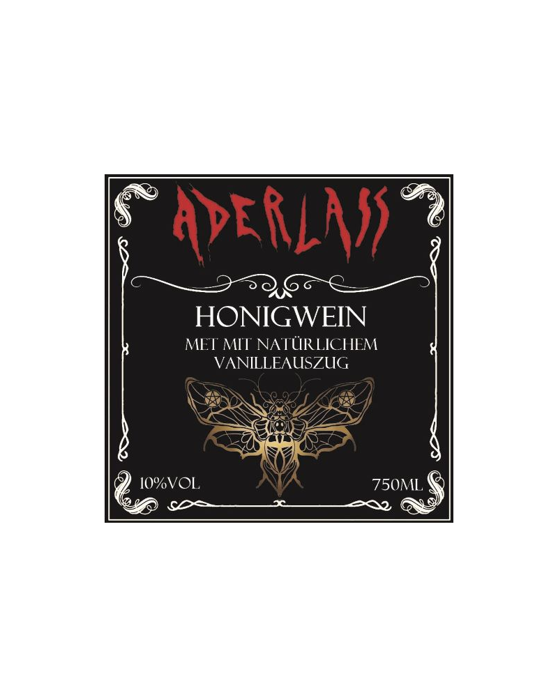 Aderlass Met Honigwein mit Vanilleauszug 10% vol 750ml