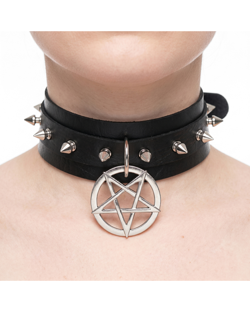 Lovesect Choker Heavy Pentagram black