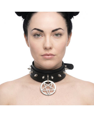 Lovesect Choker Heavy Pentagram black
