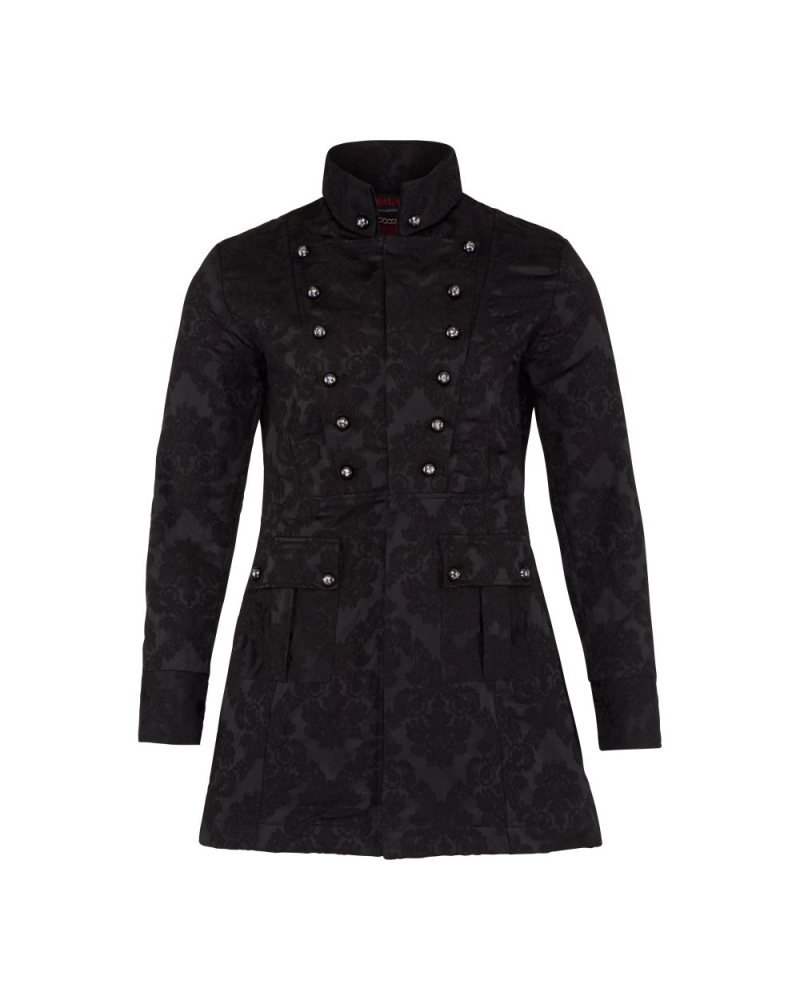 Aderlass Admiral Coat Brocade black
