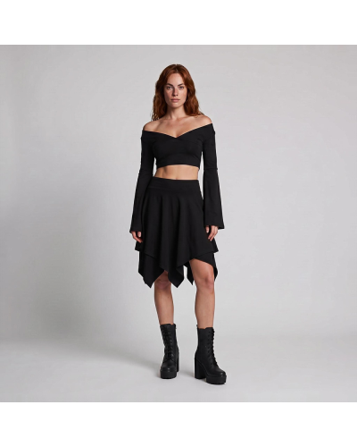 Aderlass Witch Crop Top black