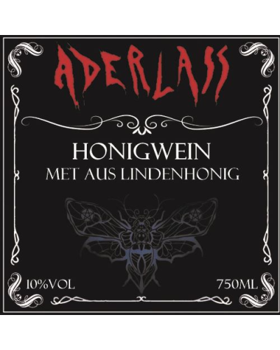 Aderlass Met Honigwein aus Lindenhonig 10% vol 750ml