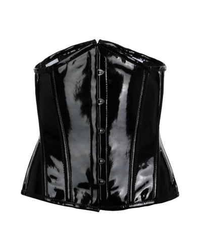 Aderlass Underbust Corset Glossy Vinyl black