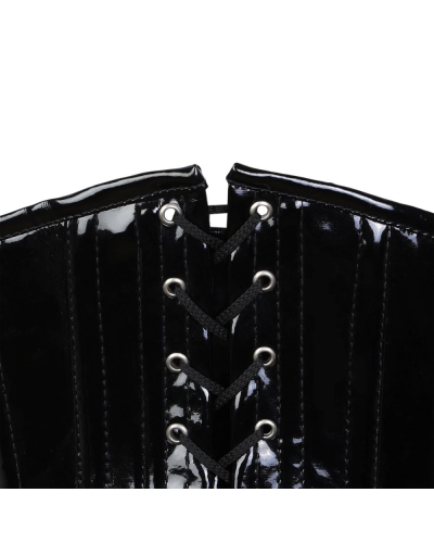 Aderlass Underbust Corset Glossy Vinyl black