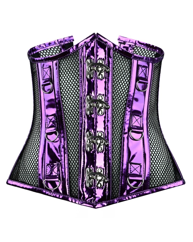 Aderlass Underbust Corset Holo Purple