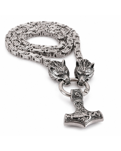 Black Pistol Necklace Viking Stainless Steel