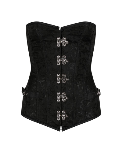 Aderlass Steampunk Corset Brocade black