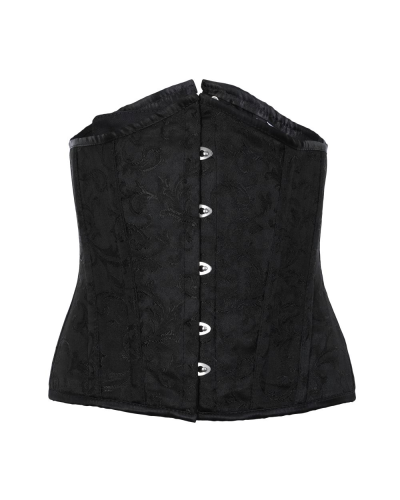 Aderlass Underbust Corset Brocade black