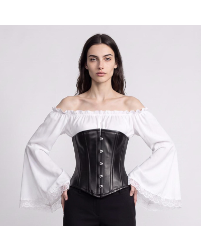 Aderlass Underbust Corset Leather black