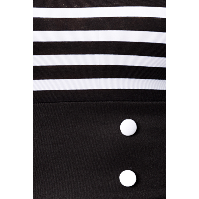 BELSIRA Jersey-Top black/white/stripe