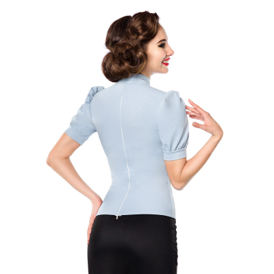 BELSIRA Jersey-Bluse Light Blue