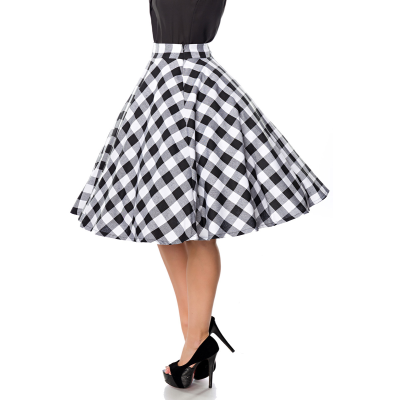 BELSIRA Tellerrock schwarz/weiss