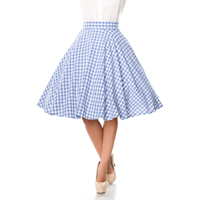 BELSIRA Tellerrock blau/weiss