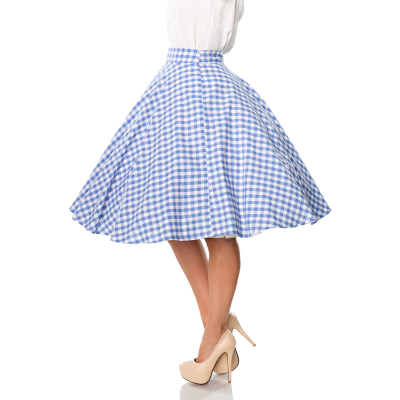 BELSIRA Tellerrock blau/weiss
