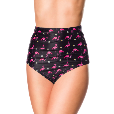 BELSIRA Badehöschen High Waist black / pink