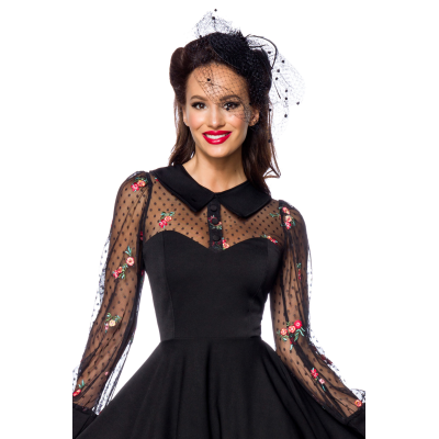 BELSIRA Vintage-Kleid schwarz/bunt