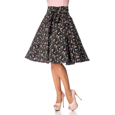 BELSIRA Rock mit Schluppe black / pink