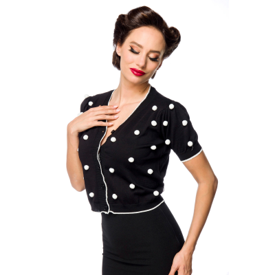 BELSIRA Strickjäckchen black