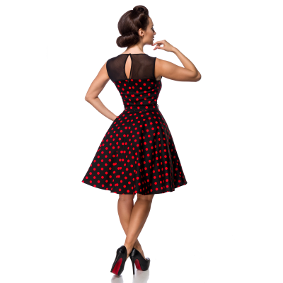 BELSIRA Kleid mit Dots black red