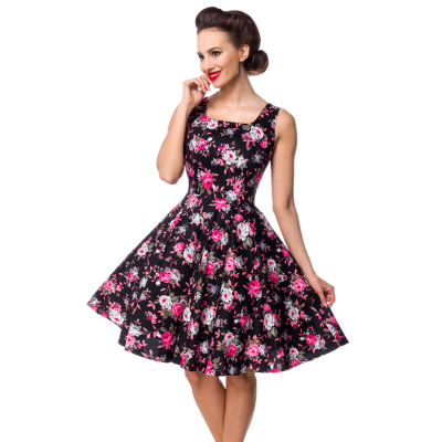 BELSIRA Kleid schwarz/rot