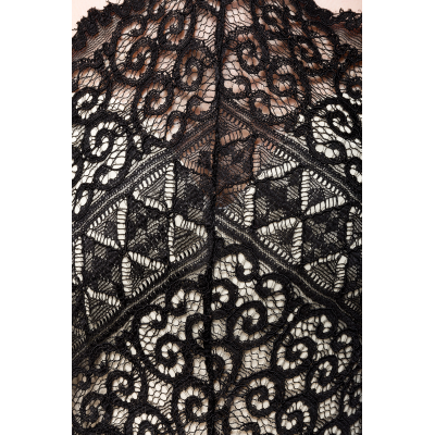 OCULTICA Gothic-Top mit Schößchen aus Spitze black
