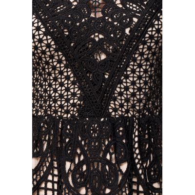 OCULTICA Kleid aus Spitze schwarz