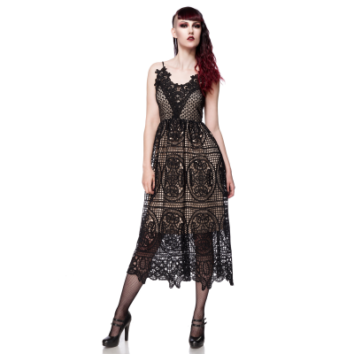 OCULTICA Kleid aus Spitze black