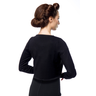 BELSIRA Vintage Strickjacke black