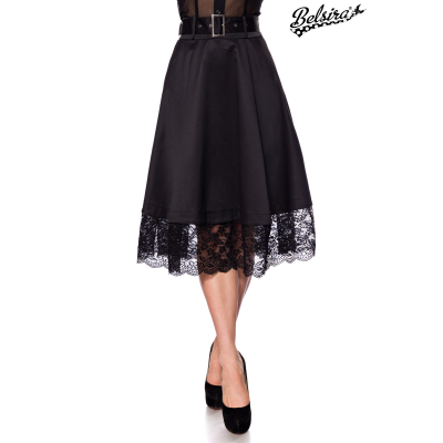 BELSIRA ausgestellter Vintage Rock schwarz