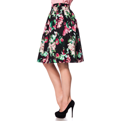 BELSIRA ausgestellter Vintage Rock schwarz/bunt