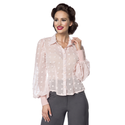 BELSIRA Vintage-Bluse ROSA