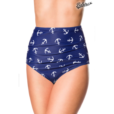 BELSIRA Badehöschen High Waist blau