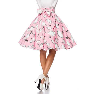 BELSIRA Vintage-Rock rosa/weiss