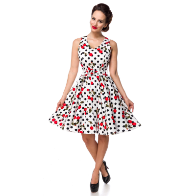 BELSIRA Kleid weiss/schwarz