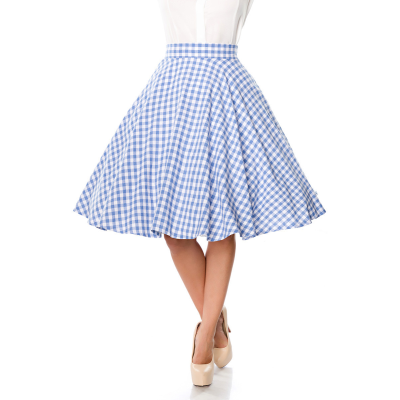 BELSIRA Tellerrock blau/weiss