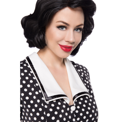 BELSIRA Retro-Jumpsuit schwarz/weiss
